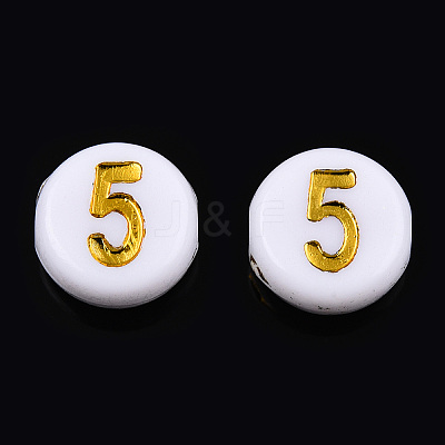 Plating Acrylic Beads PACR-R243-02-1
