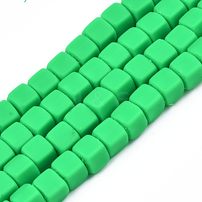 Handmade Polymer Clay Beads Strands CLAY-S092-78F-1