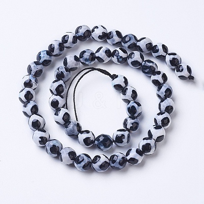 Natural Agate Beads Strands X-G-G752-06-10mm-1