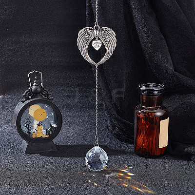 Alloy Angel Wing Hanging Ornaments AJEW-WH20080-05A-1
