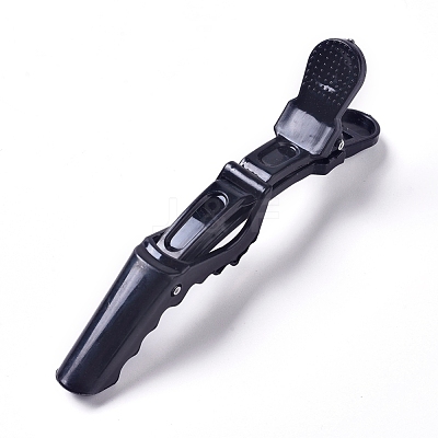 Plastic Alligator Hair Clips OHAR-WH0016-09E-1