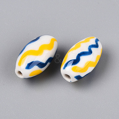 Handmade Porcelain Beads PORC-T134-15C-1