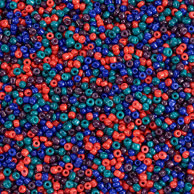 Opaque Glass Round Seed Beads GLAA-TAC0025-07A-08-1