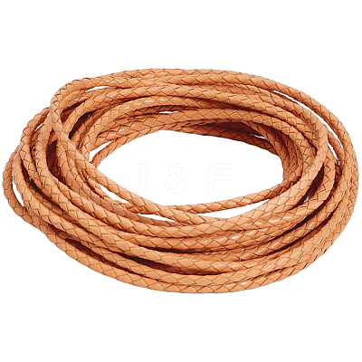 5M Round Braided Cowhide Letter Cord WL-GF0001-34A-01-1
