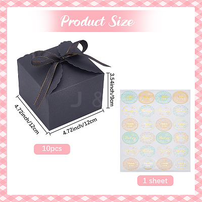 10Pcs Square Paper Storage Boxes CON-SP0001-31A-1