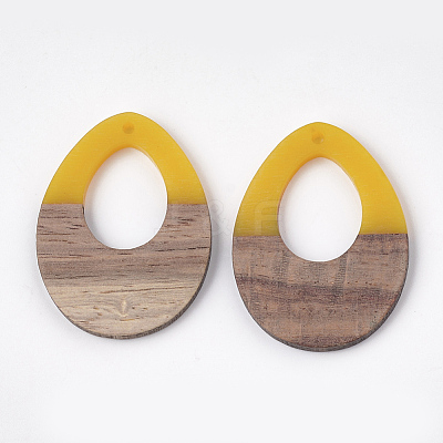 Resin & Wood Pendants X-RESI-S358-05D-1