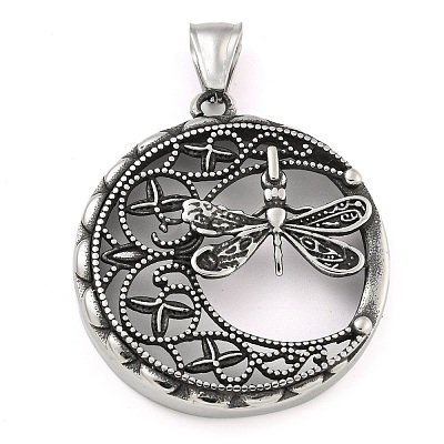 304 Stainless Steel Pendants STAS-B057-03AS-1