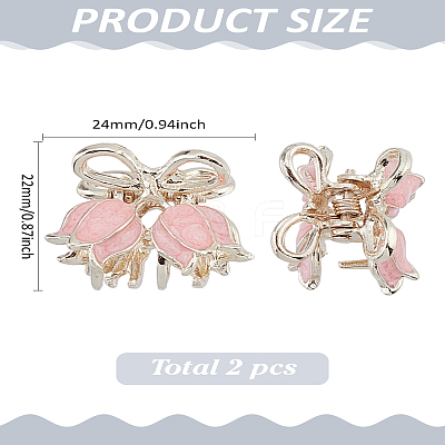 2Pcs Zinc Alloy Claw Hair Clips OHAR-LP0002-13A-1