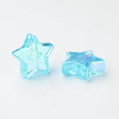 Eco-Friendly Transparent Acrylic Beads X-PL556-5-1
