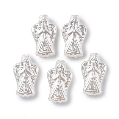 ABS Plastic Imitation Pearl Beads OACR-P007-68-1