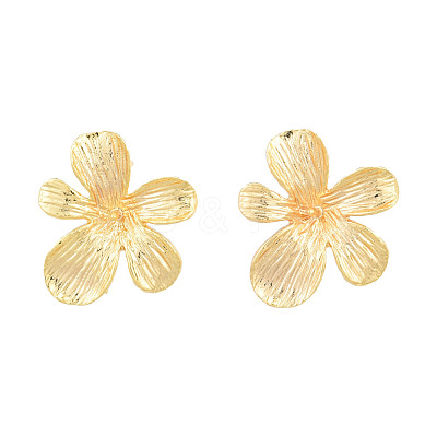 Brass Stud Earring Findings KK-N231-414-1