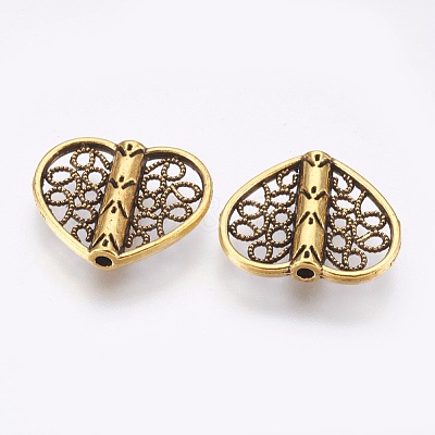 Tibetan Style Alloy Beads TIBE-F025-27AG-1