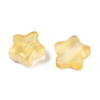 Transparent Spray Painted Glass Beads X1-GLAA-NH0003-01D-1