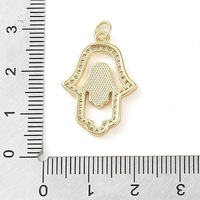 Brass Micro Pave Clear Cubic Zirconia Pendants KK-Q813-04G-1