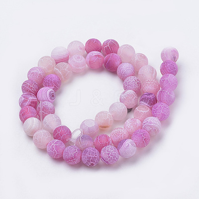 Natural Weathered Agate Beads Strands G-S259-05I-10mm-1