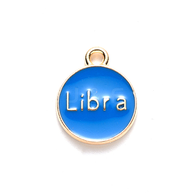 Alloy Enamel Pendants X-ENAM-S124-01B-02K-1