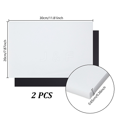 2Pcs 2 Colors HDPE Sheet DIY-GA0008-60B-1