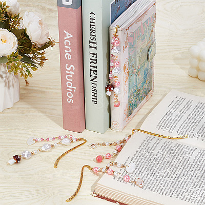 Alloy Hook Bookmarks AJEW-FI00003-1