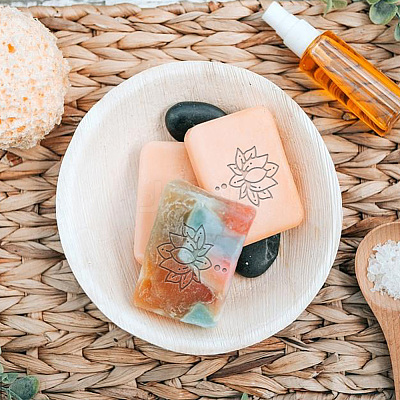 Clear Acrylic Soap Stamps DIY-WH0438-024-1