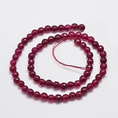 Natural Malaysia Jade Bead Strands G-A147-6mm-A09-1