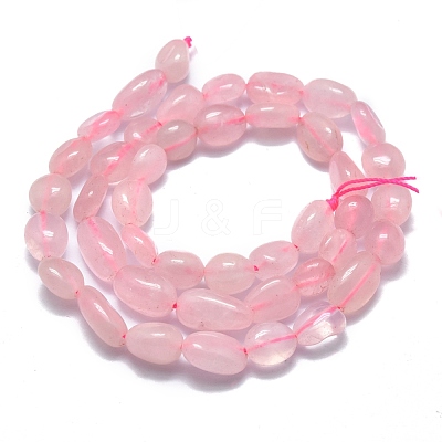Natural Madagascar Rose Quartz Beads Strands G-O186-B-09-1