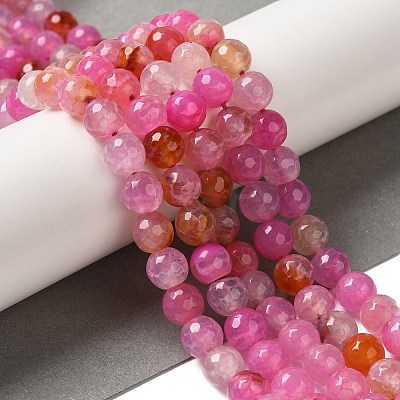 Dyed & Heated Natural Dragon Veins Agate Beads Strands G-P539-A01-02-1