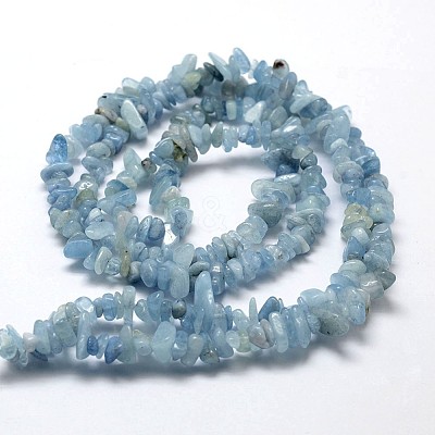 Natural Dyed Aquamarine Beads Strands G-F328-32-1