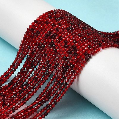 Transparent Glass Beads Strands GLAA-H027-01C-1