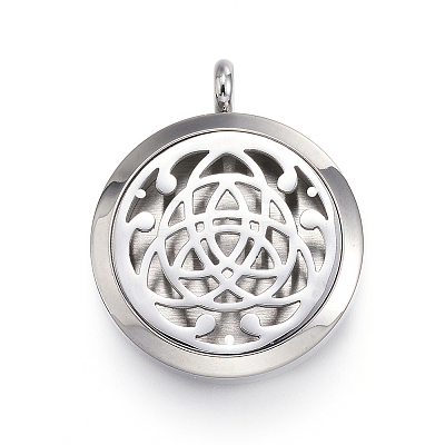 316 Surgical Stainless Steel Diffuser Locket Pendants STAS-H342-64P-1