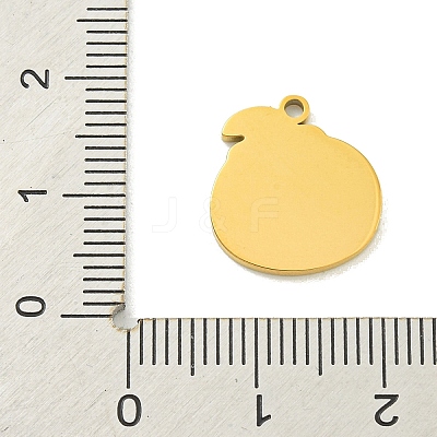 Halloween Theme Ion Plating(IP) 304 Stainless Steel Enamel Charms STAS-M011-03B-1