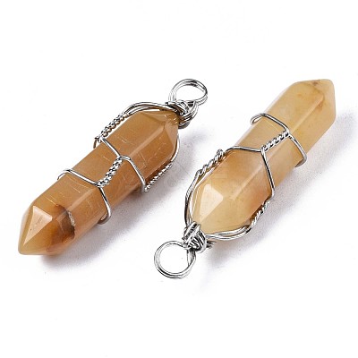 Natural Topaz Jade Big Pendants G-T122-70H-1