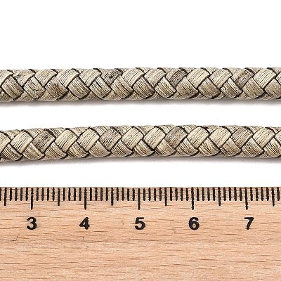 Braided Leather Cord with Core WL-F009-6mm-03-1