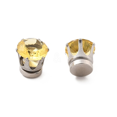 Cubic Zirconia Clip-on Earrings EJEW-L100-01P-02-1