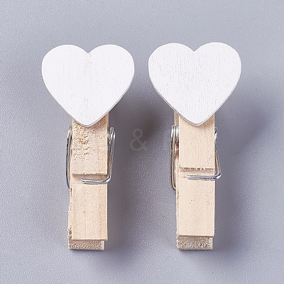 Wooden Craft Pegs Clips WOOD-WH0005-B11-1