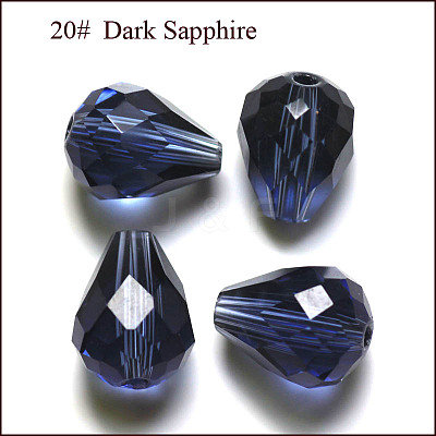 Imitation Austrian Crystal Beads SWAR-F062-8x6mm-20-1