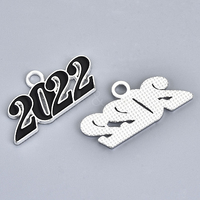 Alloy Enamel Pendants PALLOY-N160-001-01S-RS-1