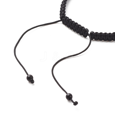 Acrylic Braided Bead Bracelet BJEW-JB08546-1
