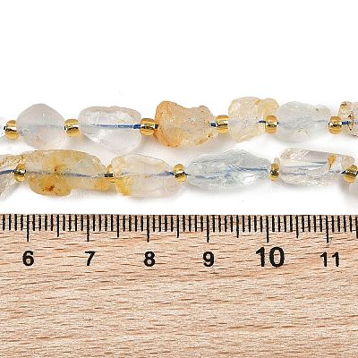 Raw Rough Natural White Topaz Beads Strands G-D101-A15-1