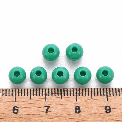 Opaque Acrylic Beads X-MACR-S370-C6mm-S036-1