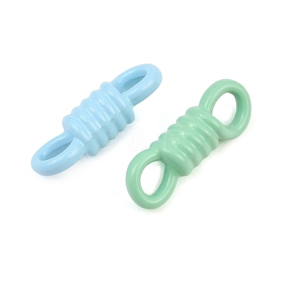 Spray Paint Alloy Connector Charms AL-CBA9266-02-1