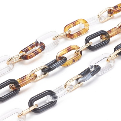 Handmade Acrylic Cable Chain Sets AJEW-JB00932-1