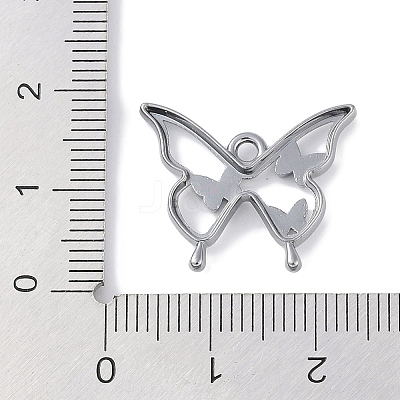 Rack Plating Alloy Enamel Pendants PALLOY-F018-15B-01-1