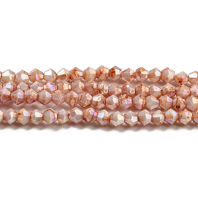 Opaque Baking Paint Glass Beads Strands DGLA-F002-01D-1