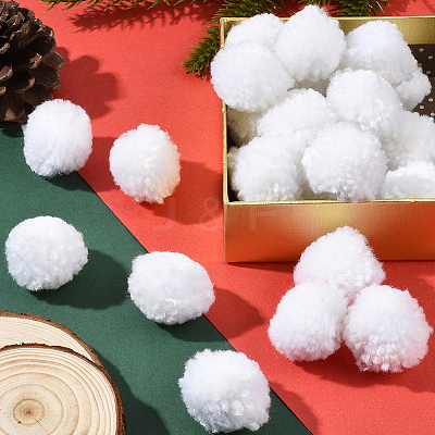 24Pcs Wool Soft Pompom Ball DIY-SC0031-31B-03-1