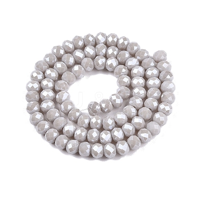 Electroplate Glass Beads Strands EGLA-A044-P6mm-A19-1