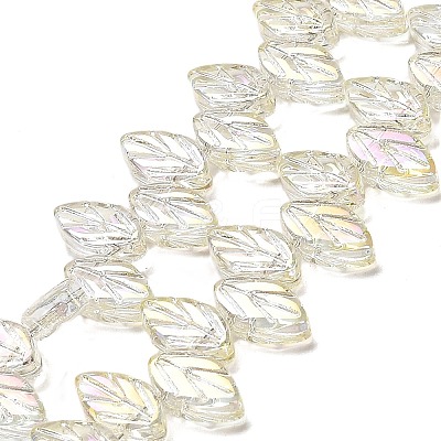 Electroplate Glass Beads Strands EGLA-B004-02A-FR01-1