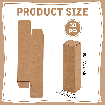 Kraft Paper Packing Boxes for Essential Oil Gift LS-CON-WH0107-59A-01-1