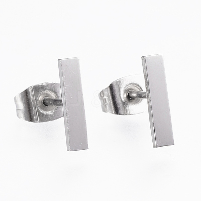 Tarnish Resistant 304 Stainless Steel Stud Earrings EJEW-H350-24P-1