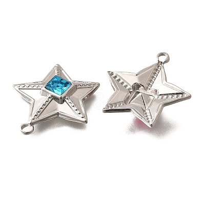 304 Stainless Steel Pendants STAS-Q346-08P-1