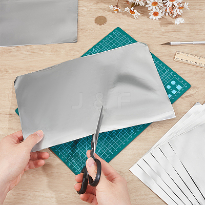 50 Sheets Tinfoil Paper Sheets for Craft Engraving DIY-PH0031-10A-1